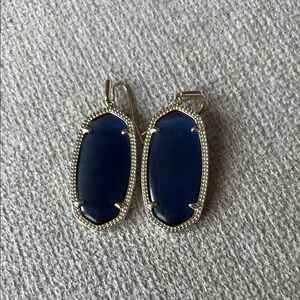Elegant Blue and Silver Earrings